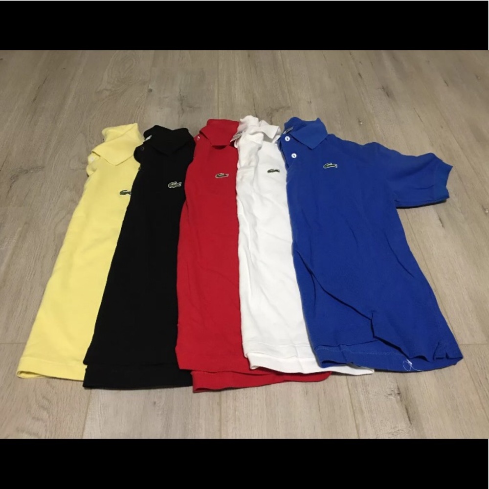 5 Lacoste men’s polo shirts